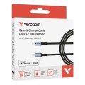 Кабел/преходник Verbatim Sync & Charge USB-C to Lightning 120 cm